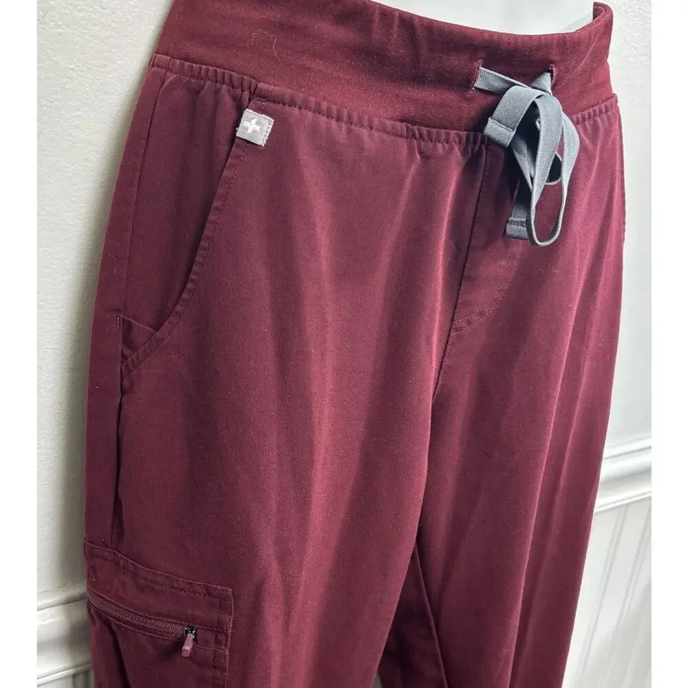 Lot of Three Figs Bottoms/Pants S Technical Collection Navy & Red Joggers
